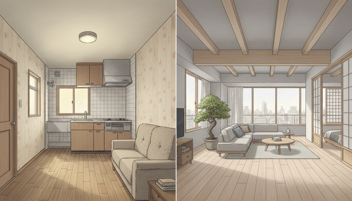 日本不动产投资必学 リフォーム 与 リノベーション 的本质区别