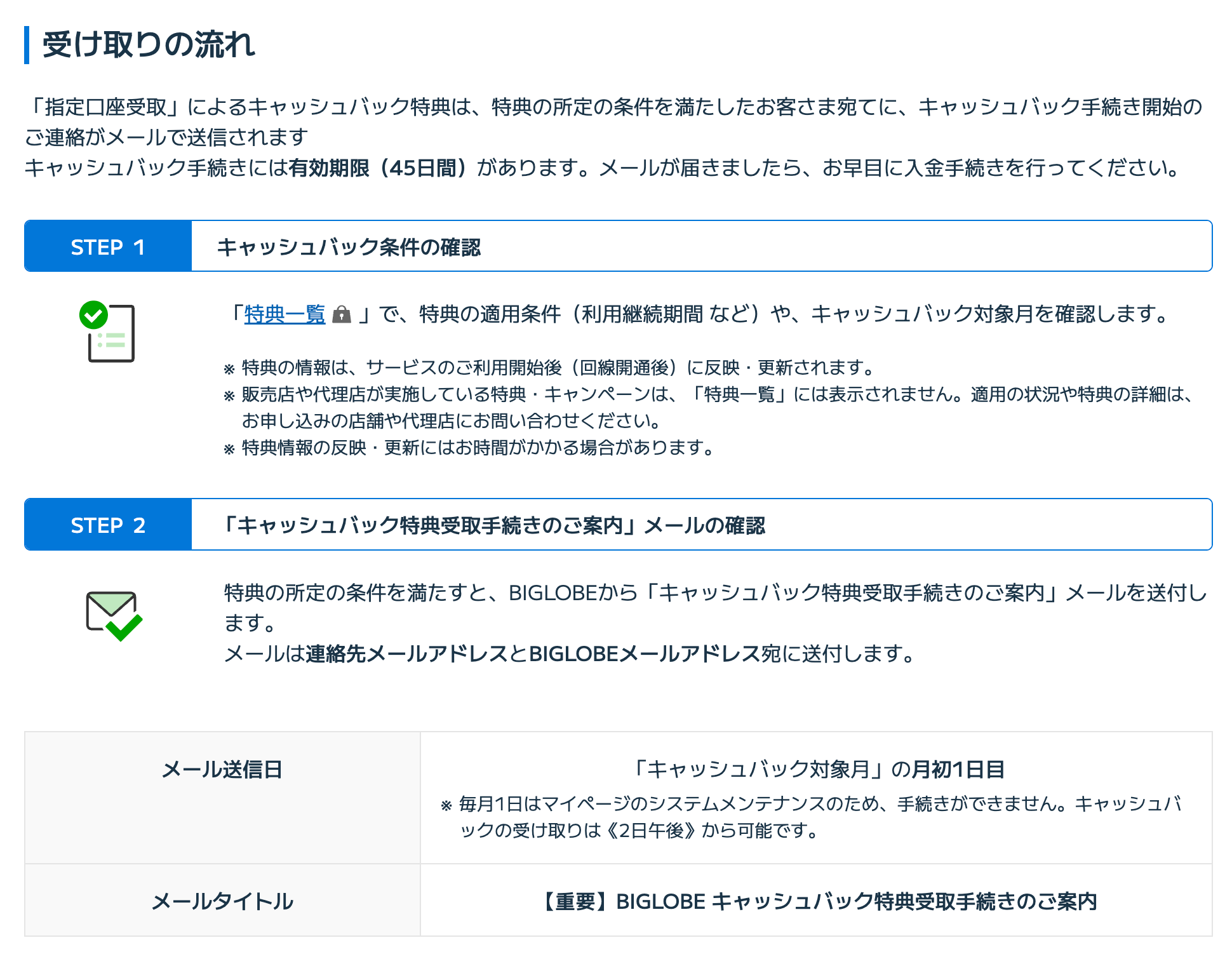 BIGLOBE 光 2 万円キャッシュバック特典の完全ガイド：受け取り条件から手順まで