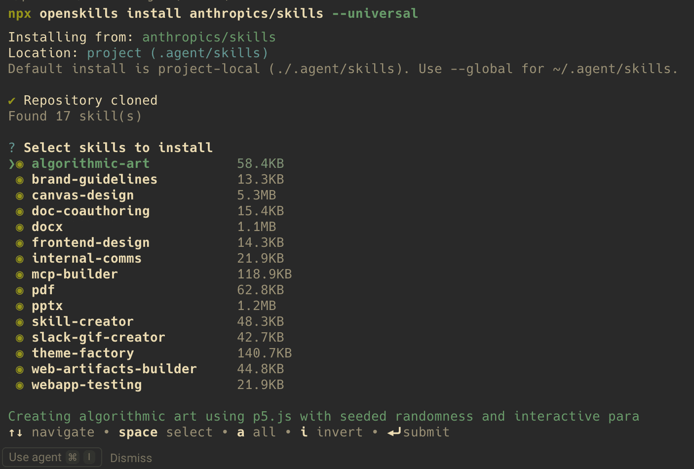 两个工具 一行命令安装管理 Agent Skills