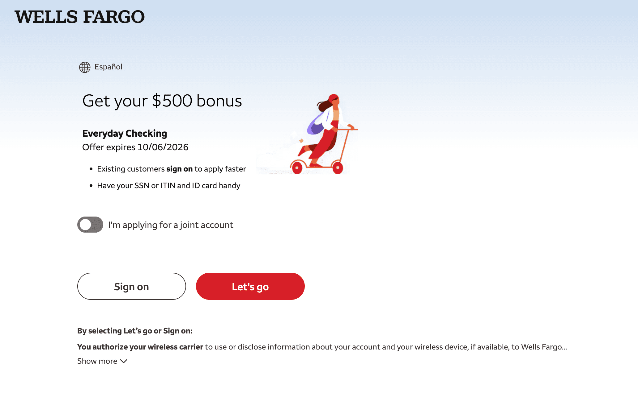 Wells Fargo Everyday Checking $500 开户奖励全解析：ACH 转入门槛与跨年报税注意事项