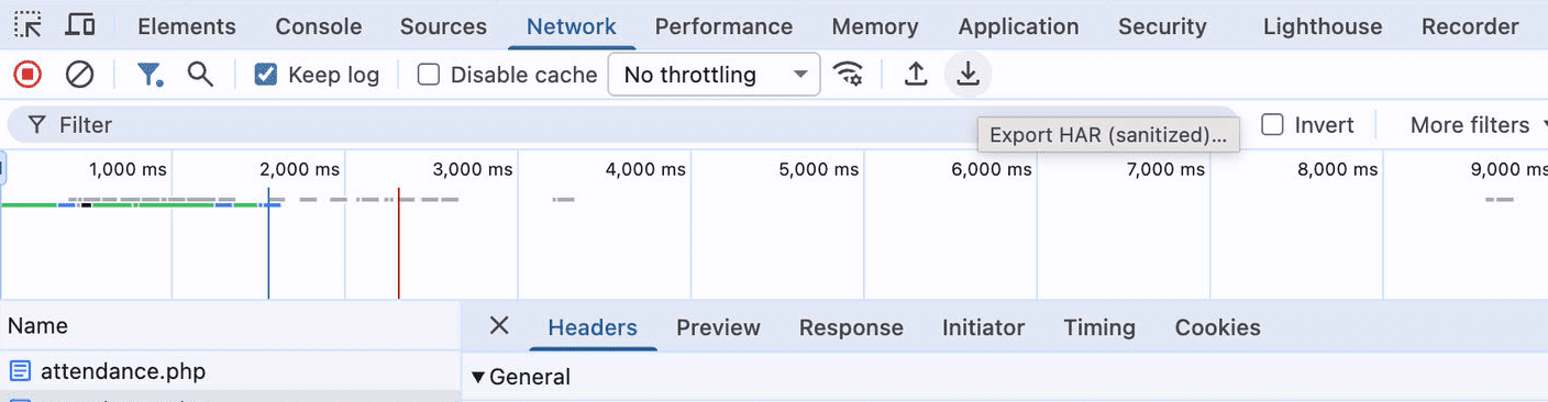 chrome export har